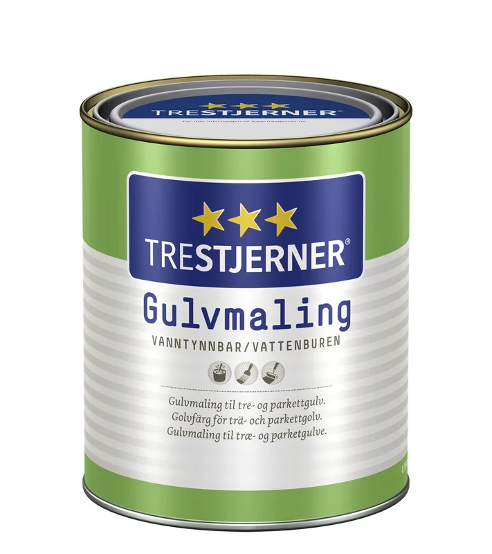 Trestjerner Gulvmaling Halvblank A-Base 0,68L