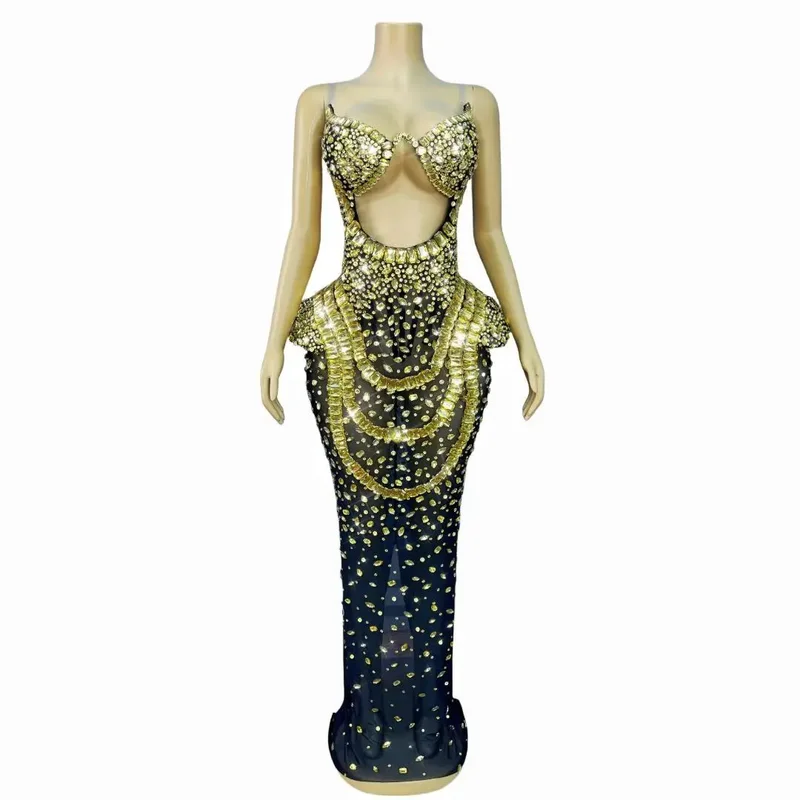 AliExpress - Elegante Sparkly Kristallen Galajurken Backless Off shoulder Avondjurk Luxe Bodycon Gala Rode Loper Avondjurk Jinguan