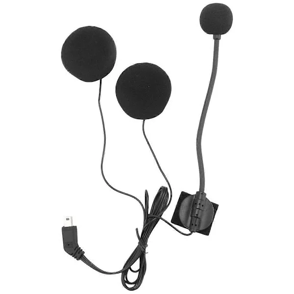 Motorsykkelhjelm Bluetooth Headset Mikrofon Høyttaler Headsett Tilbehør for Halvhjelm