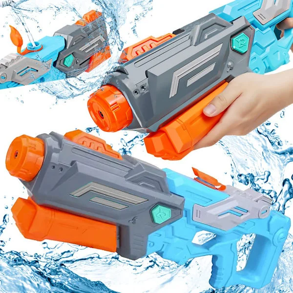 Vattenpistol med pump 1,5 L tank plast 57 cm flerfärgad
