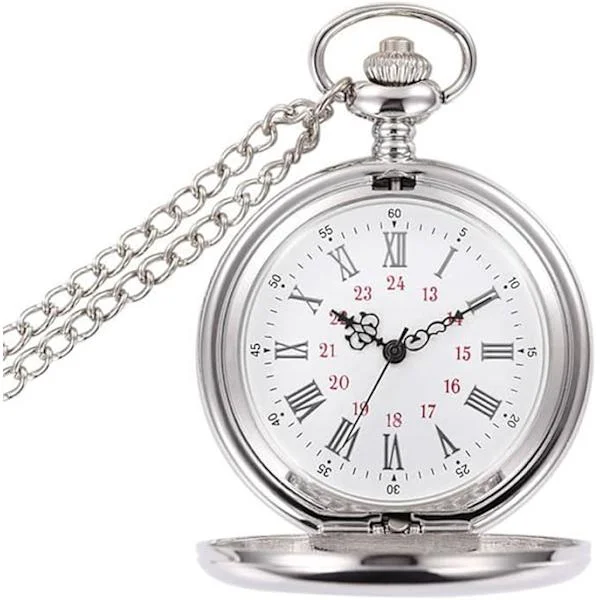 Pocket Watch Vintage Smooth Quartz Pocket Watch Classic Watch St