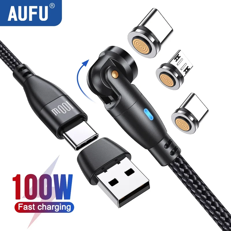 AliExpress - AUFU 100W Magnetisches USB Typ C Kabel 5A Schnellladung Micro Typ C Kabel für MacBook Samsung für iPhone Magnet Ladegerät Kabel