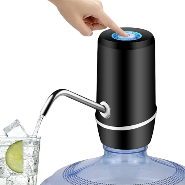 5 Gallon Water Dispenser, Electric Drinking Water Pump Automatic Portable Water Jug Pump for 5 Gallon Bottle - Black