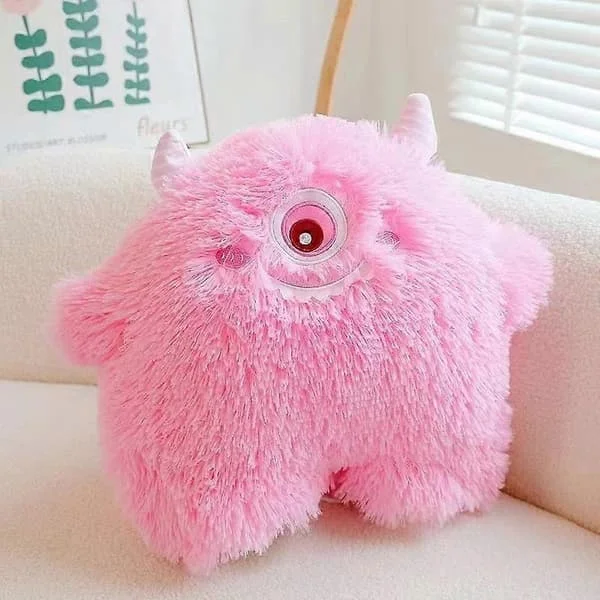 8 tum Rosa håriga monster plyschdockor (20-25 cm), Kawaii små djurdockor, plyschleksaker. Barnpresenter.