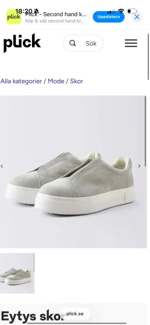 Gråa slip-on sneakers från Eytys