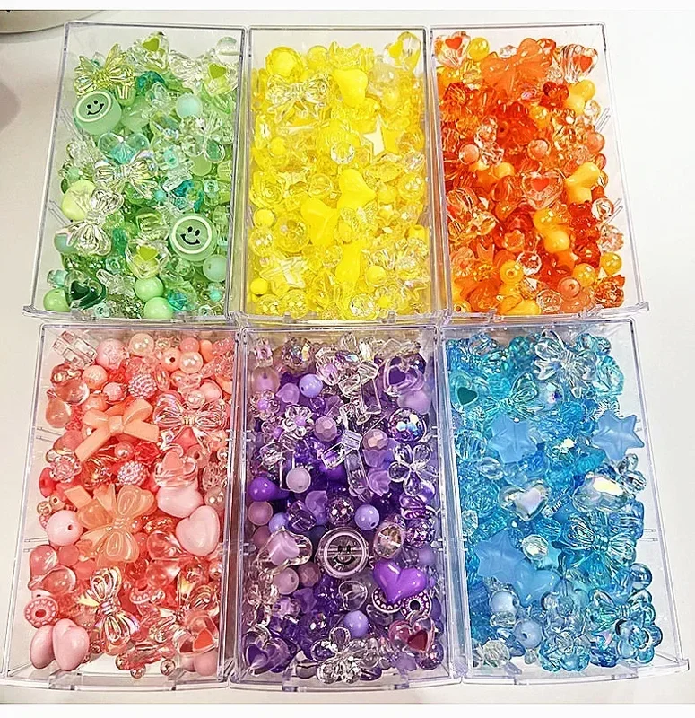 AliExpress - 10/30g 8 Stil Acryl Perlen Herz Bogen Blume Lose Perlen Für DIY Handgemachte Telefon Kette Armband schmuck Machen Zubehör