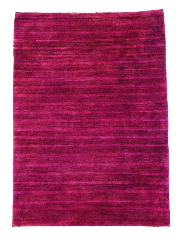 Hand Knotted Oriental Gabbeh Fine Rug 83X115 Dark Red/Dark Pink