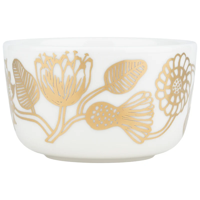 OIVA Marimekko Tiara skål 2,5 dl, vit/guld | Dukning & Servering > Skålar > Skål | Bagaren och Kocken