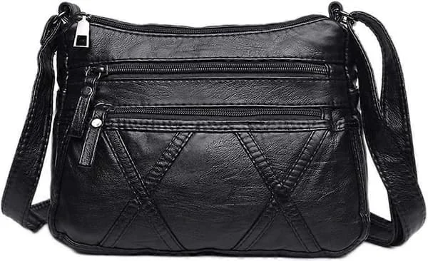 Water Soft PU Leather Handbags and Shoulder Bags for Women Crossbody Bag Cross Body Messenger Bags