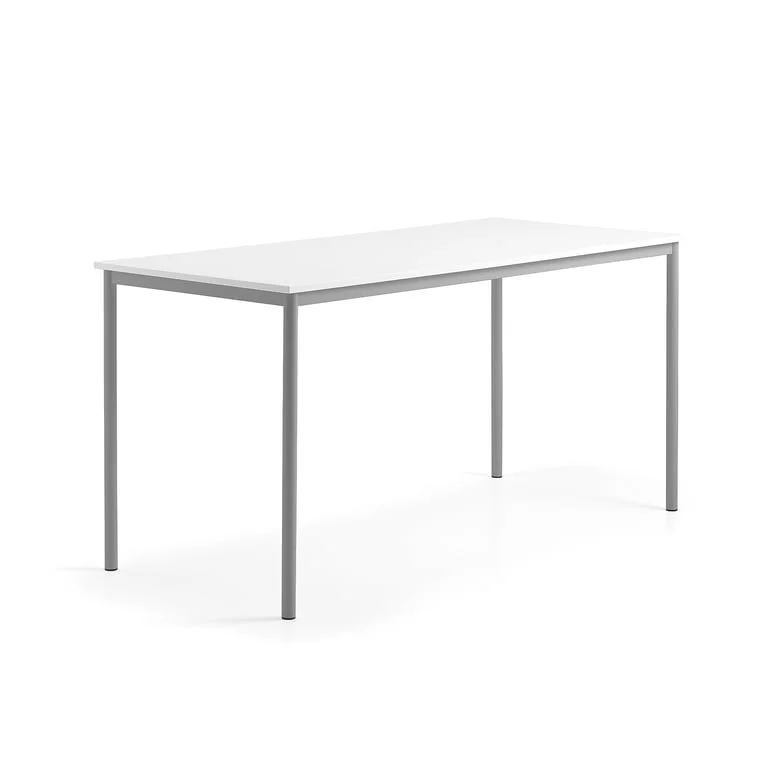 Desk BORÅS, 1800x800x900 mm, whiteboard table top, alu grey