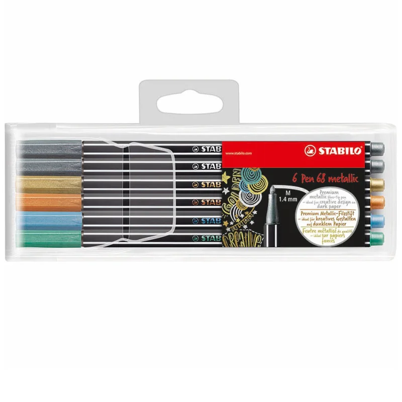 Stabilo Pen 68 Metallic 6-setti