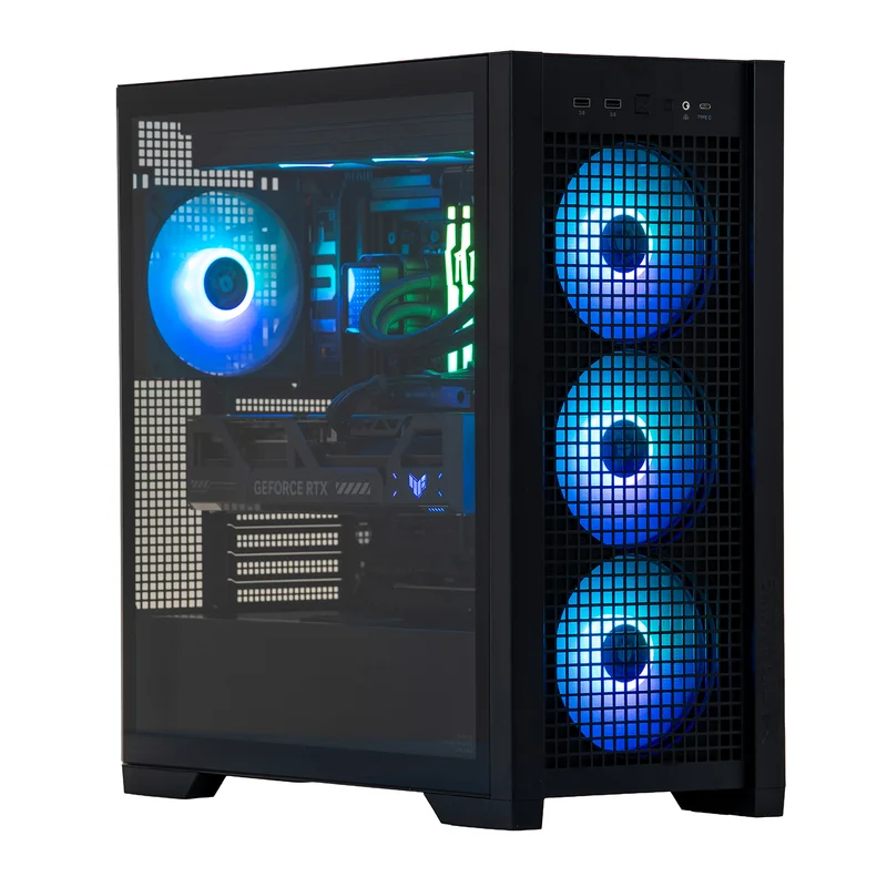 Ekstrem stasjonær gaming-PC med RTX 5090 og Ryzen 7