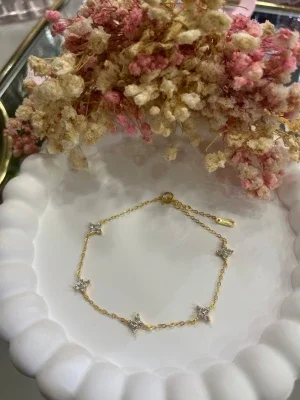 18k guldpläterat armband