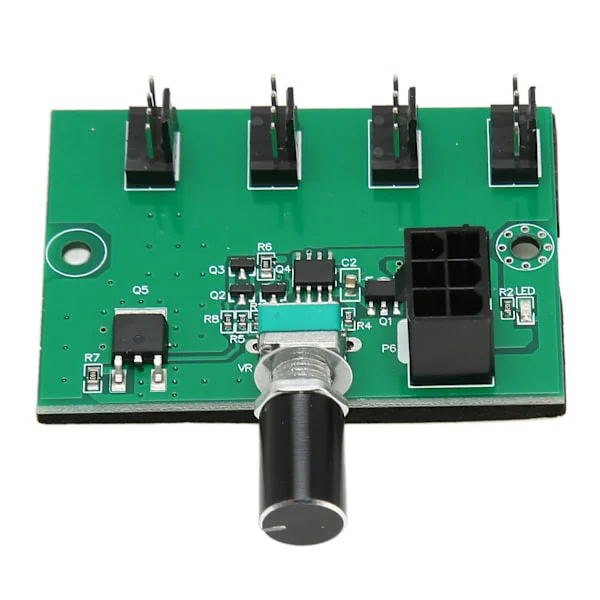 Chassis Fan Speed Controller Hub DC 12V PWM 4 Channel Fan Adapter for 4pin 3pin 2pin PC Fan