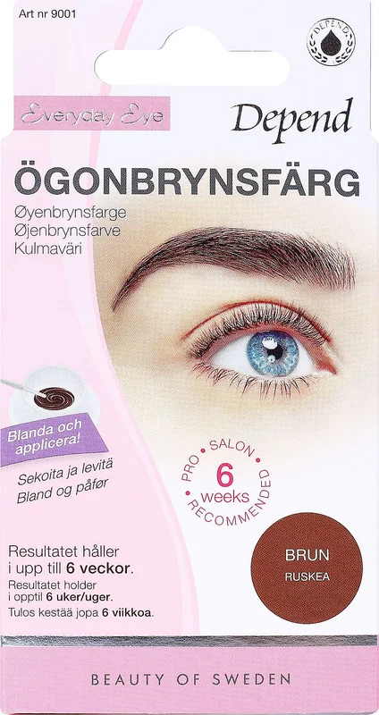 Depend Øjenbrynsfarve Brun, Makeup, Øjenbryn, Øjenbrynsfarve