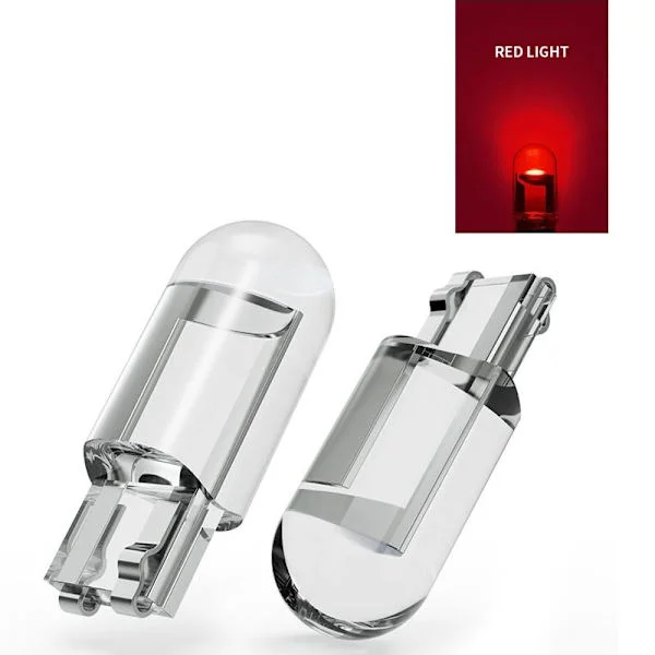 10x T10 W5W 194 168 501 LED Innvendig Belysning Pære Skiltlys