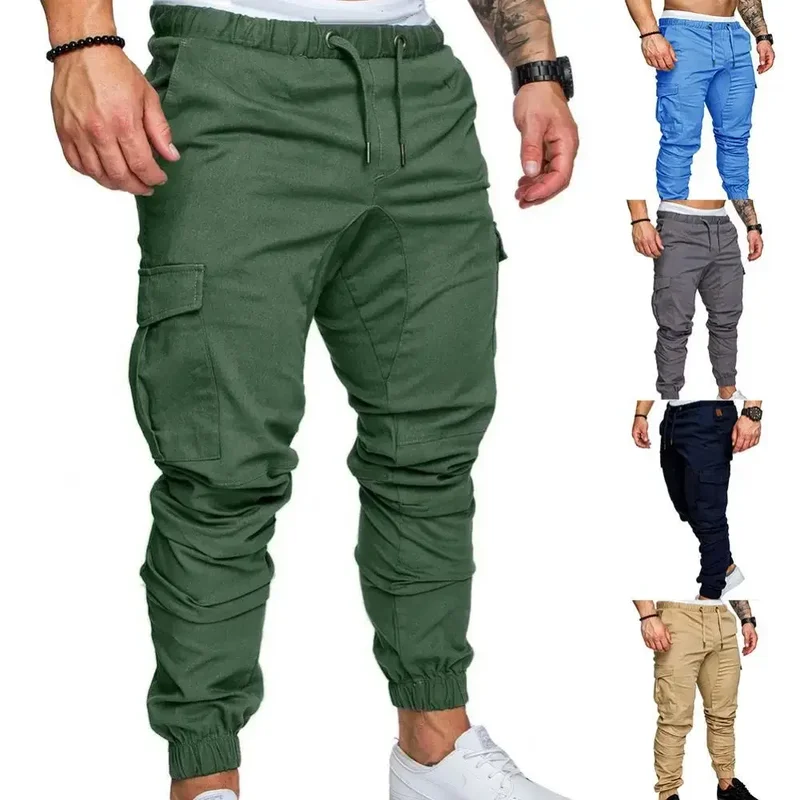 AliExpress - 50%HOT2022 Neue männer Casual Jogging Hosen Einfarbig Tasche Hosen Sport Hosen männer Hosen Straße Hüfte Halen Jogging hosen