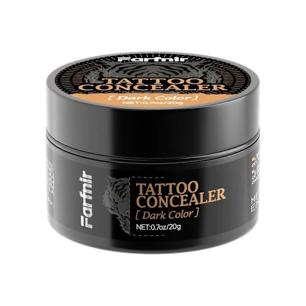 Professional Waterproof Scar Remover & Birthmark Concealer - Tattoo Cover Up for Men & Women, Dark Spots & Vitiligo 20g-2026 (Dark)