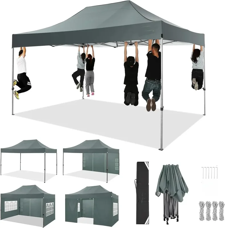 AliExpress - Pavillon pliant 3x4.5m étanche avec 4 parois latérales, pavillon de jardin Protection UV tente de fête de Festival Protection solaire 