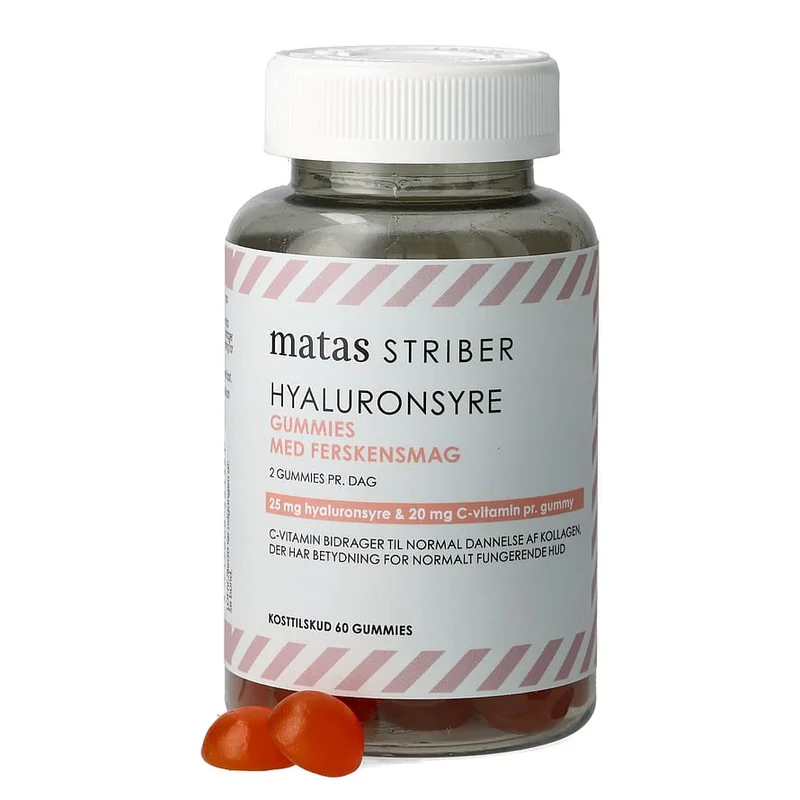 3 for 2 - Matas Striber Hyaluronsyre Gummies 60 stk, Helse & Madvarer, Hud, Hår & Negle, Kosttilskud Til Neglene