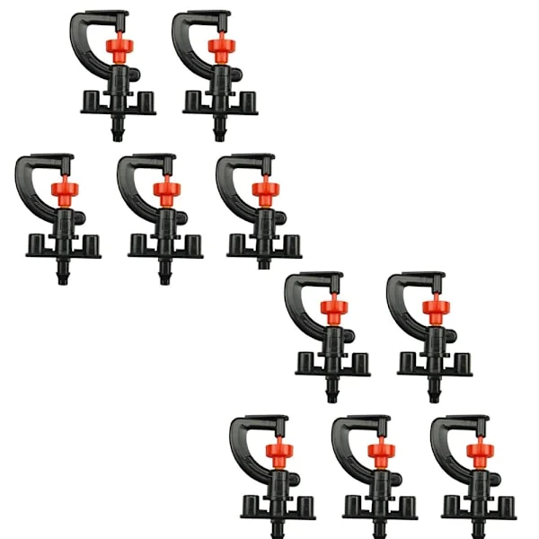 10 stk Justerbare Sprinklerhoder Mikro Tåke Hage Vanning Dyser Mikro Irrigasjon Dryppdyser Vann Tåking Mikro Hage Spray