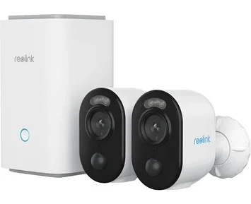 Reolink Home Hub with 2x Argus 3E+64GB - 2-pack övervakningskameror med Home Hub