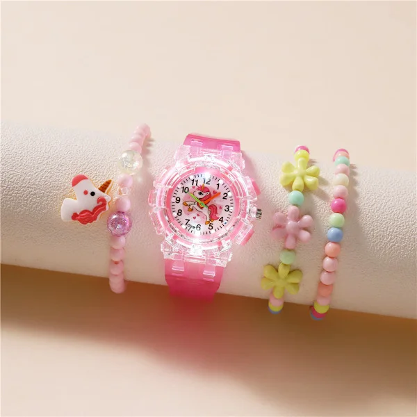 【BQ】Kids Watch, Pink Light Watch, Waterproof Kids Watch G