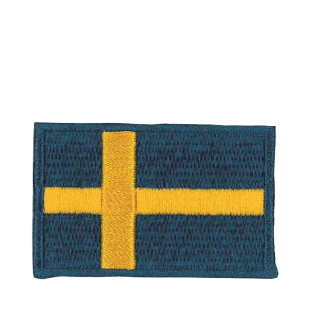 Trend-Tex Applikation Svensk Flagga Sytillbehör Blå 5 x 3,1 cm