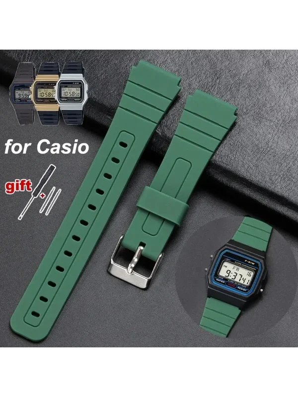 AliExpress - Für Casio F91W W800H SGW400 F-91W F84 F105/108 A158/168 AE1200 Silikon Armband Wasserdichte Band Ersetzen Handgelenk Bands armband
