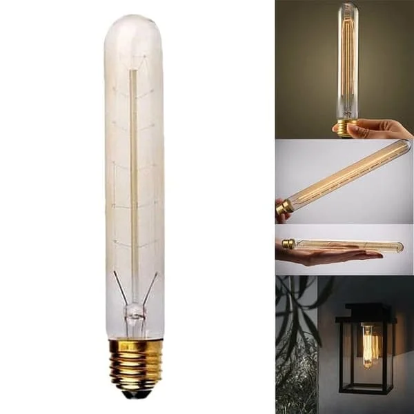 1-pakning lyspærer E27 40W, LED og glødetråd, varmhvit, for innendørs og utendørs bruk