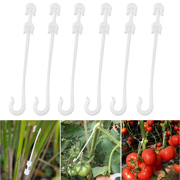 100 Stycken 9,5CM Tomathållare Clips Tomatplantor J Form för T
