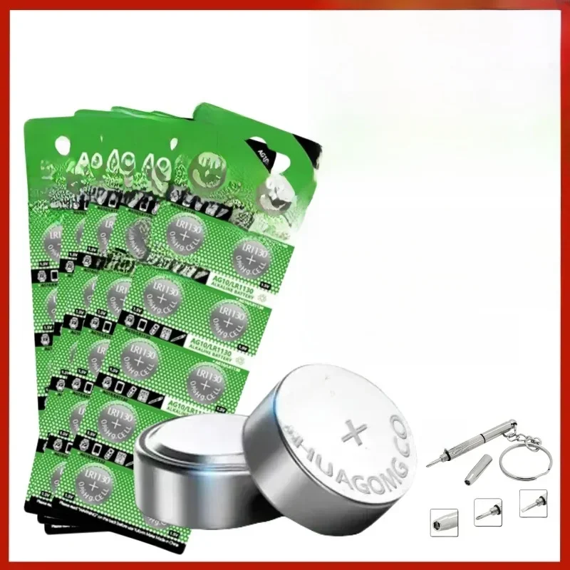 AliExpress - 4-100 pièces LR1130 AG10 189 389 LR54 RW89 L1131 piles bouton pour montre jouets à distance SR1130SW AG 10 pile pile alcaline