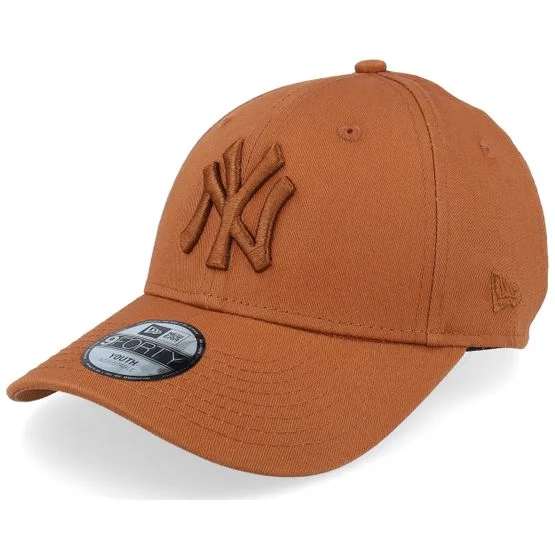 New Era - MLB Brun adjustable Kasket - New York Yankees League Essential 9FORTY Brown/Brown Adjustable @ Hatstore