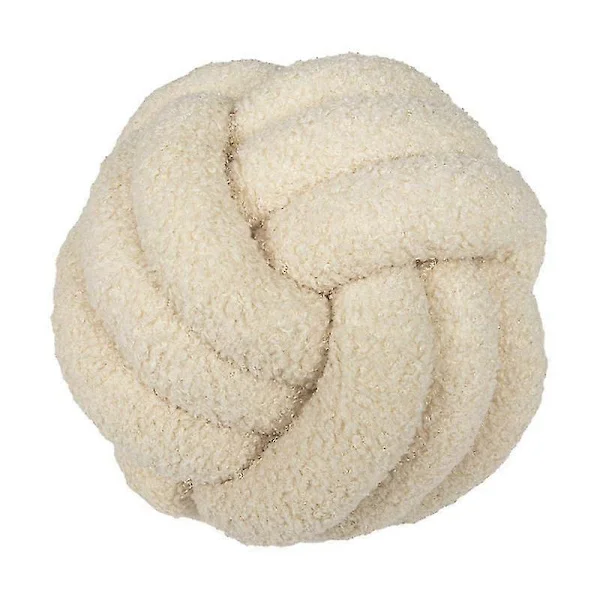 Knutkudde Boll, Myk Hjemmeinnredning Rund Pyntepute db Beige 22cm