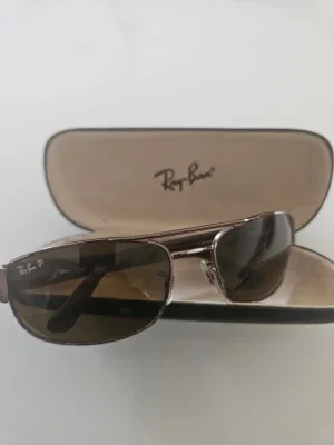 Bruna Ray-Ban solglasögon metallbåge