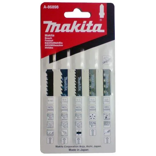 Makita A-86898 Sticksågsblad 5-pack, Maskintillbehör & förbrukning