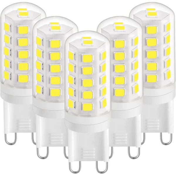 G9 LED-pære 3W Naturhvit 4000K, G9 LED-pærer 420LM, tilsvarer 28W 40W halogenpære, G9 LED maispærer Naturhvit