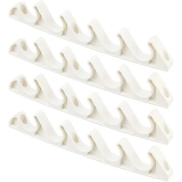 4 st Justeringsfästen Kompatibla med Schäslong 5 Positioner Ryggstödsjusterare Kompatibla med Utomhus Uteplats Lounge Plastkrok Hängare -WELLNGS