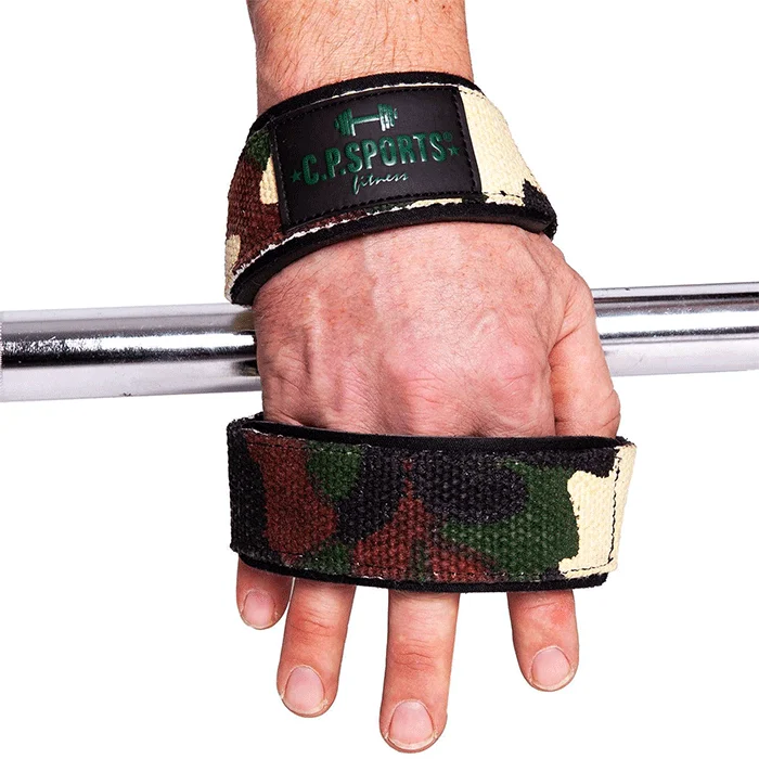 Løftestropper & greb C.P. Sports Figur 8 Løftestropper Grøn Camo - Bodyman.dk