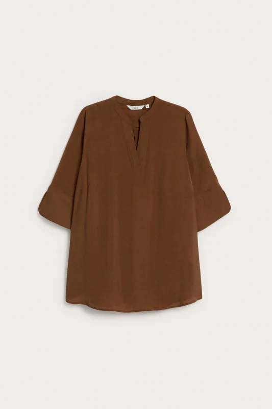 Kappahl | Bluse i modalblanding Brun L | Dame