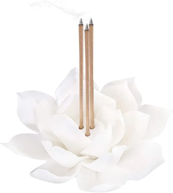 Røgelsesholder Lotus Røgelsesbrænder Keramik Pind Røgelsesbrænder Holder Blomst Røgelsespinde Holder