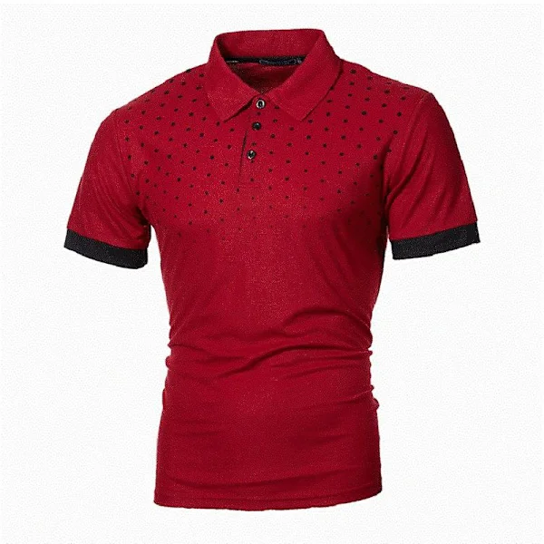 Kb Mænd Polo Mænd Skjorte Kortærmet Polo Skjorte Kontrastfarve Polo Nyt tøj Sommer Streetwear Casual Fashion Mænd Toppe