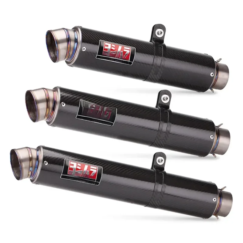 AliExpress - Pot d'échappement moto universel Yoshimura en titane et fibre de carbone, entrée 60mm, pour moto, scooter, pit bike, dirt bike, 