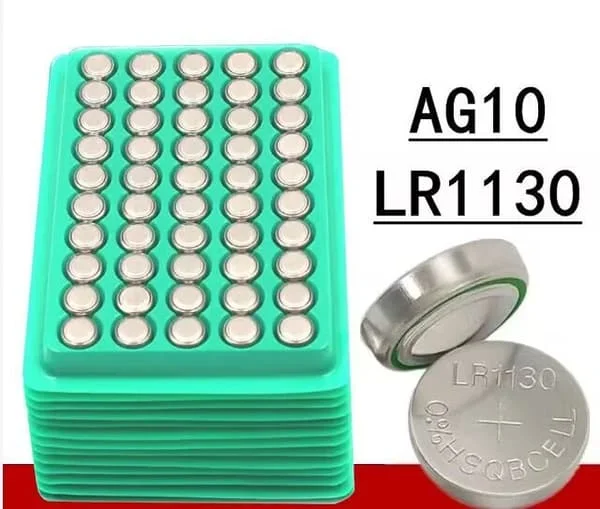 【BQ】100 st LR1130 Knappcellsbatterier AG10 Miljövänliga Leksaker LR54 Klocka Elektronik 1.55V Zink Mangan Dioxid Batteri