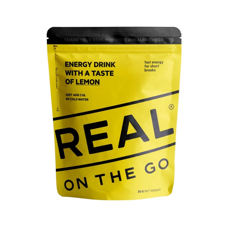 REAL On The Go OTG Energidrikk Smak av Sitron Grønn