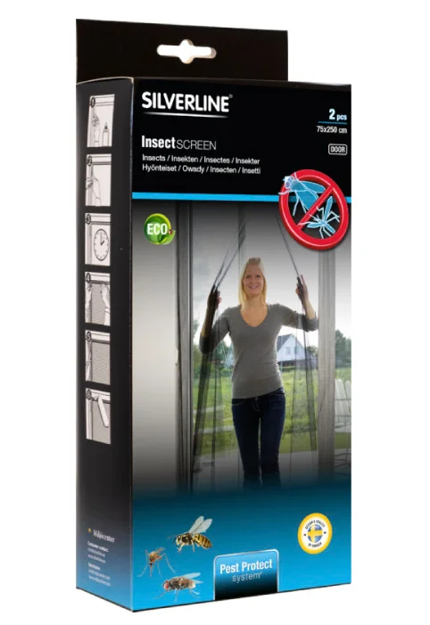 Silverline -hyönteisverkko oveen, 2 kpl pakkaus