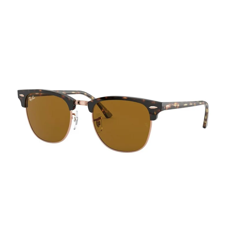 Ray-Ban Clubmaster -Aurinkolasit - Brown Rectangular - Ray-Ban RB3016 130933 51
