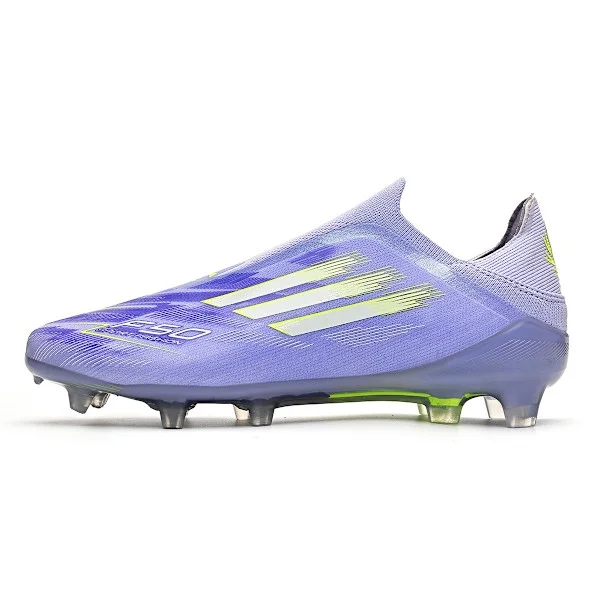Men's and Women's Elite Laceless Football Boots for Firm Ground, Light Purple 39 Light Purple