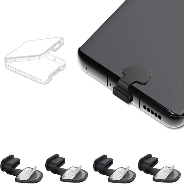 4-pack USB C skyddskåpa laddningsuttag mobiltelefon skydd dammskydd USB C skydd USB C kåpa USB C plugg USB C plugg för iPhone 16 15