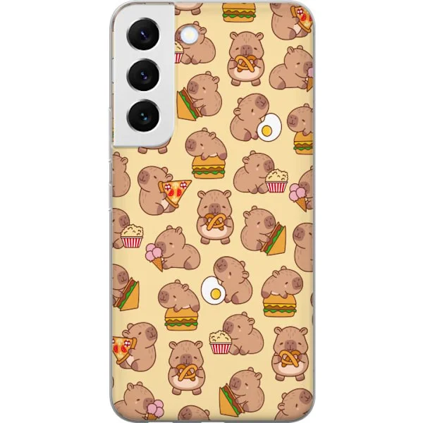 Kompatibelt Mobilskal till Samsung Galaxy S22 5G Kawaii capybara mobilskal med flera söta figurer
